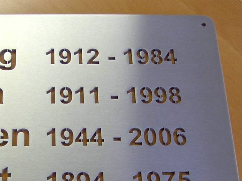 Referenz Wasserstrahlschneiden von NE-Metallen